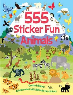 portada 555 Sticker fun Animals (en Inglés)