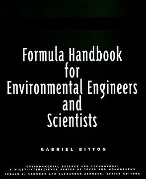 portada formula handbook for environmental engineers and scientists (en Inglés)
