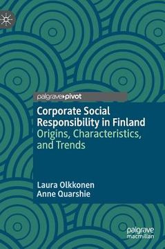 portada Corporate Social Responsibility in Finland: Origins, Characteristics, and Trends (en Inglés)