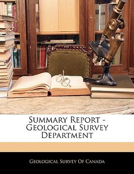 portada summary report - geological survey department (in English)