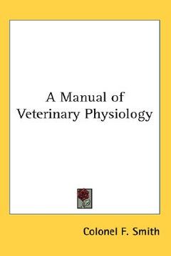 portada a manual of veterinary physiology