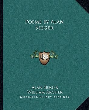 portada poems by alan seeger (en Inglés)
