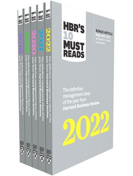 portada 5 Years of Must Reads from Hbr: 2022 Edition (5 Books) (in English)