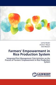 portada farmers' empowerment in rice production system (en Inglés)
