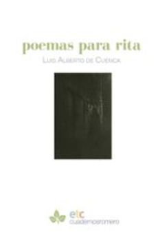 portada Poemas Para Rita de Luis Alberto de Cuenca(El Toro Celeste)