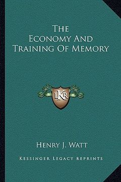 portada the economy and training of memory