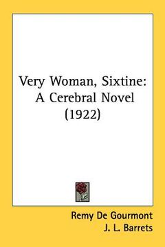 portada very woman, sixtine: a cerebral novel (1922) (en Inglés)