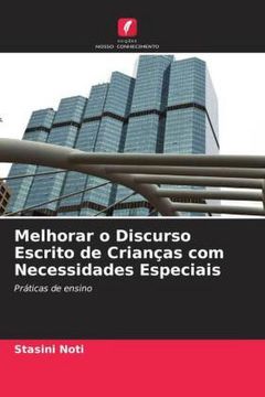 portada Melhorar o Discurso Escrito de Crianças com Necessidades Especiais