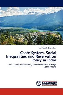 portada caste system, social inequalities and reservation policy in india (en Inglés)