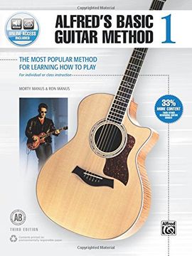 portada Alfred's Basic Guitar Method, Bk 1: The Most Popular Method for Learning How to Play, Book & Online Audio (en Inglés)