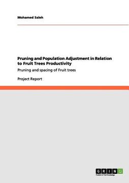 portada pruning and population adjustment in relation to fruit trees productivity