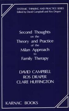 portada second thoughts on the theory and practice of the milan approach to family therapy