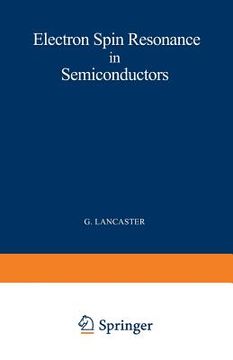 portada Electron Spin Resonance in Semiconductors (en Inglés)