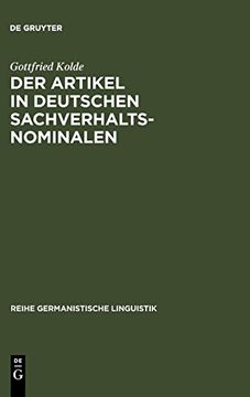 portada Der Artikel in Deutschen Sachverhaltsnominalen (in German)