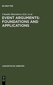 portada Event Arguments: Foundations and Applications (en Inglés)