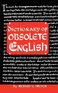 portada dictionary of obsolete english (in English)