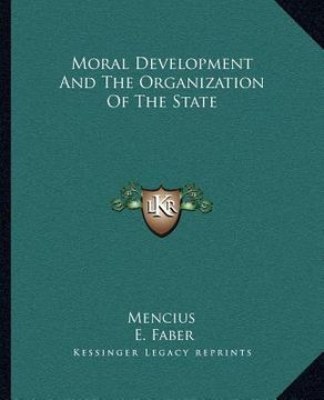 portada moral development and the organization of the state (en Inglés)