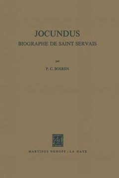 portada Jocundus: Biographe de Saint Servais (en Inglés)