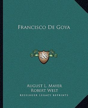 portada francisco de goya (en Inglés)