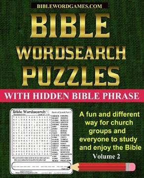 portada Bible Word Search Puzzles Volume 2 (en Inglés)
