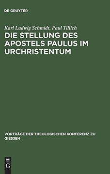 portada Die Stellung des Apostels Paulus im Urchristentum (in German)