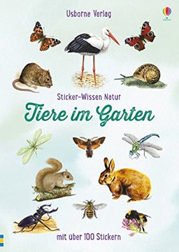 portada Sticker-Wissen Natur: Tiere im Garten (en Alemán)