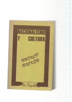 portada Nacionalismo y Cultura (in Spanish)