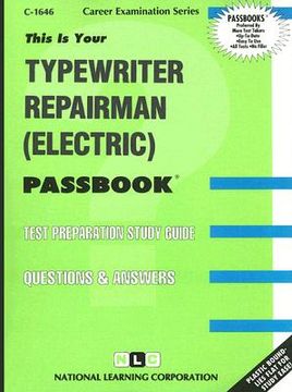 portada typewriter repairman (electric) (en Inglés)