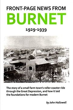 portada Front-Page News From Burnet: 1929-1939 (en Inglés)