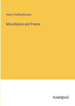 portada Miscellanies and Poems (en Inglés)