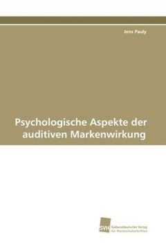 portada Psychologische Aspekte der auditiven Markenwirkung