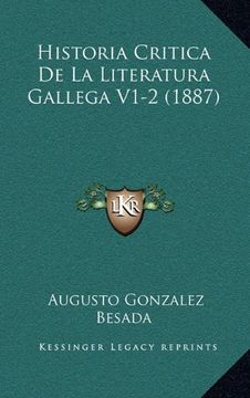 portada Historia Critica de la Literatura Gallega V1-2 (1887)