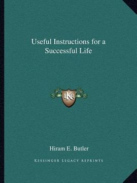 portada useful instructions for a successful life (en Inglés)