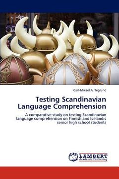 portada testing scandinavian language comprehension (en Inglés)