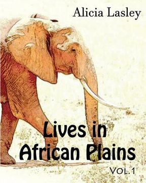 portada Lives in African Plains: Adult Coloring book Vol.1: African Wildlives Coloring Book (in English)