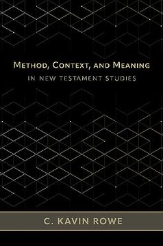 portada Method, Context, and Meaning in new Testament Studies (en Inglés)