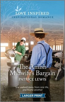 portada The Amish Midwife's Bargain: An Uplifting Inspirational Romance (in English)