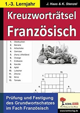 portada Kreuzworträtsel Französisch: Prüfung und Festigung des Grundwortschatzes (in German)