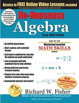 portada No-Nonsense Algebra, 2nd Edition: Part of the Mastering Essential Math Skills Series (en Inglés)