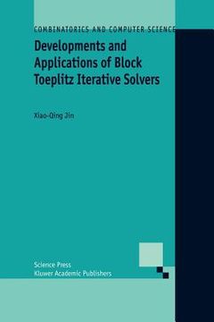 portada developments and applications of block toeplitz iterative solvers (en Inglés)