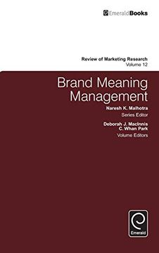 portada Brand Meaning Management: 12 (Review of Marketing Research) (en Inglés)