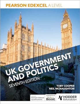portada Pearson Edexcel a Level uk Government and Politics Seventh Edition (in English)