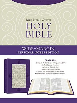 portada Holy Bible: Wide-Margin Personal Notes Edition [Lavender Plume] (en Inglés)