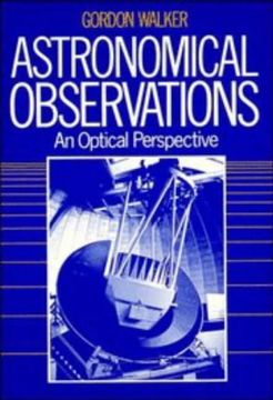 portada Astronomical Observations: An Optical Perspective (en Inglés)