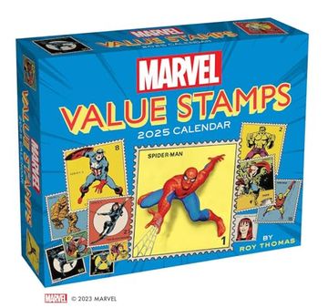 portada Marvel Value Stamps 2025 Day-To-Day Calendar (en Inglés)