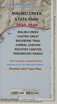 portada Malibu Creek State Park Trail Map (Tom Harrison Maps)