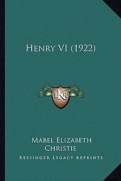 portada henry vi (1922) (en Inglés)
