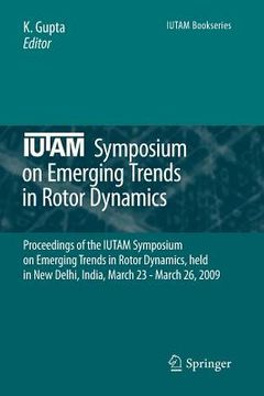 portada iutam symposium on emerging trends in rotor dynamics (en Inglés)