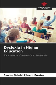 portada Dyslexia in Higher Education (en Inglés)