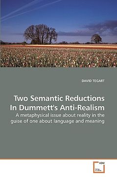 portada two semantic reductions in dummett's anti-realism (en Inglés)